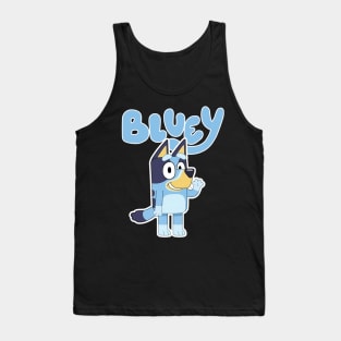 blue dog Tank Top